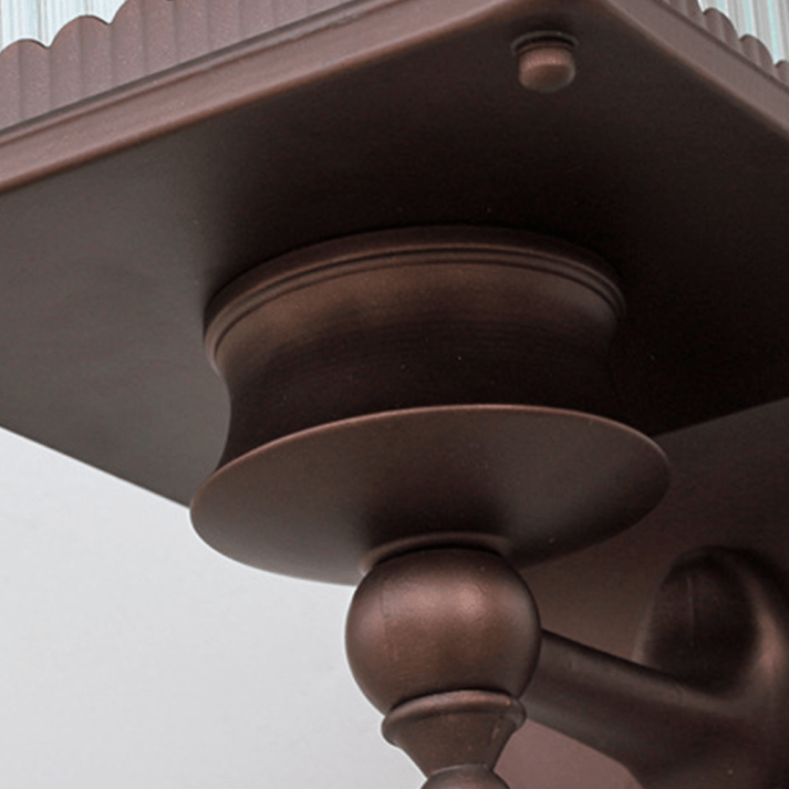 Przytulia Dom | Prostokątna Lampa Ścienna Zewnętrzna – Vintage Kinkiet Ogrodowy E27