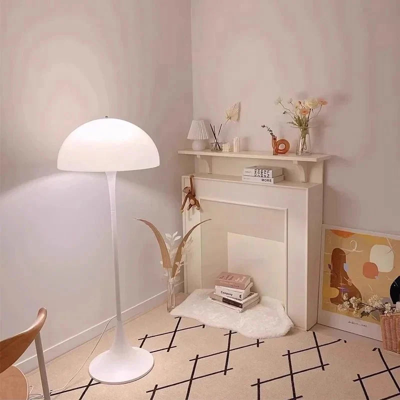 Przytulia Dom | Skandynawska Lampa Podłogowa LED Grzybek E27 – Designerska Lampa Stojąca Nordic