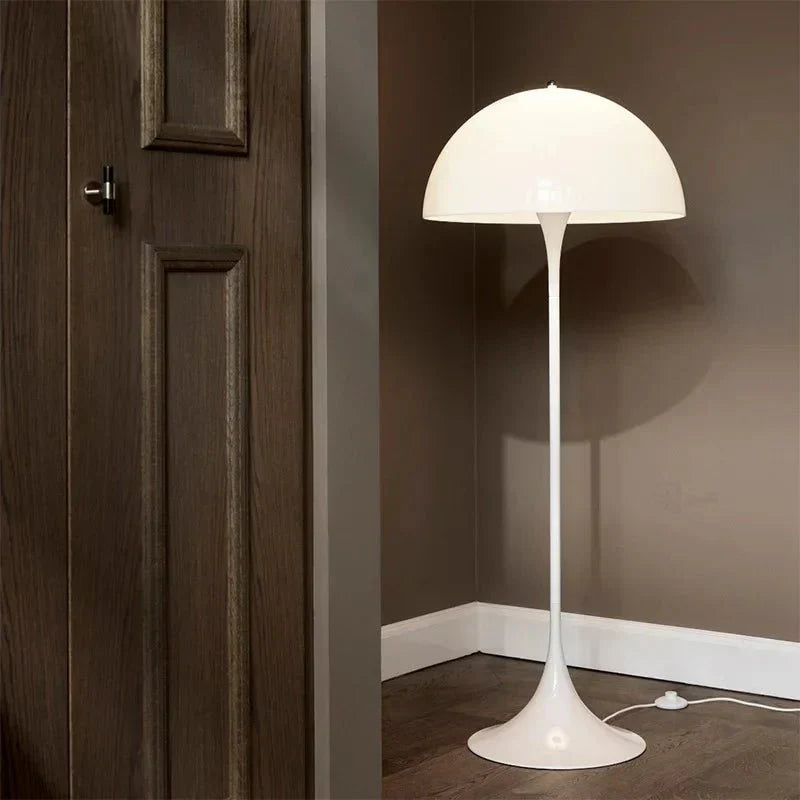 Przytulia Dom | Skandynawska Lampa Podłogowa LED Grzybek E27 – Designerska Lampa Stojąca Nordic
