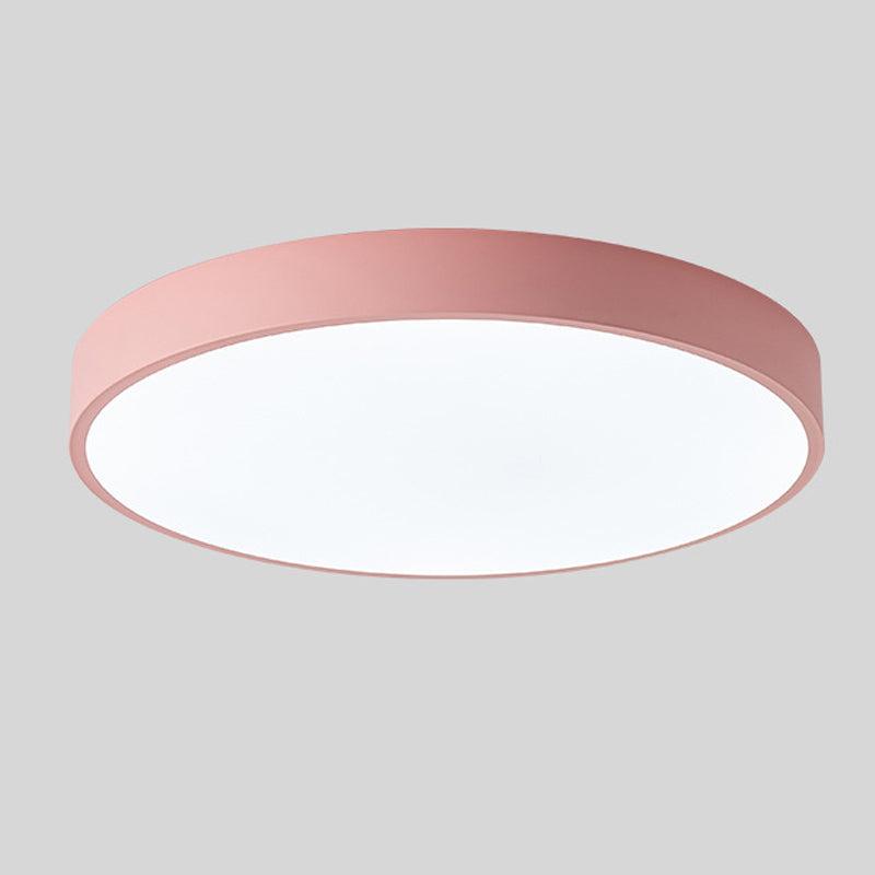Przytulia Dom | Skandynawska Lampa Sufitowa LED Macaron Drewniana – Okrągły Plafon 23/30 cm