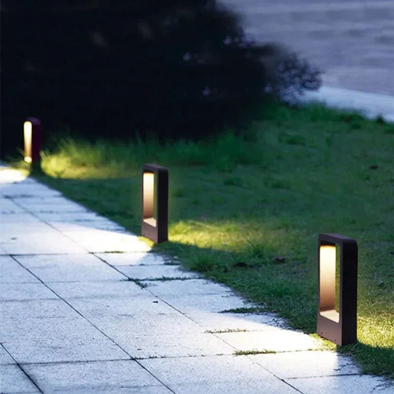 Przytulia Dom | TerraLuxe Lampa Najazdowa LED 15W do Ogrodu – Zewnętrzna Lampa Gruntowa Aluminiowa IP