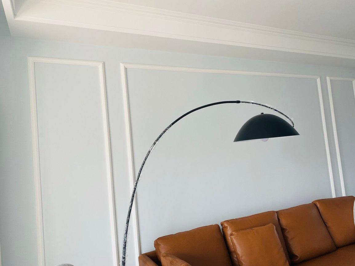 Przytulia Dom | Lampa Podłogowa Łukowa LED E27 – Skandynawska Regulowana Lampa Stojąca