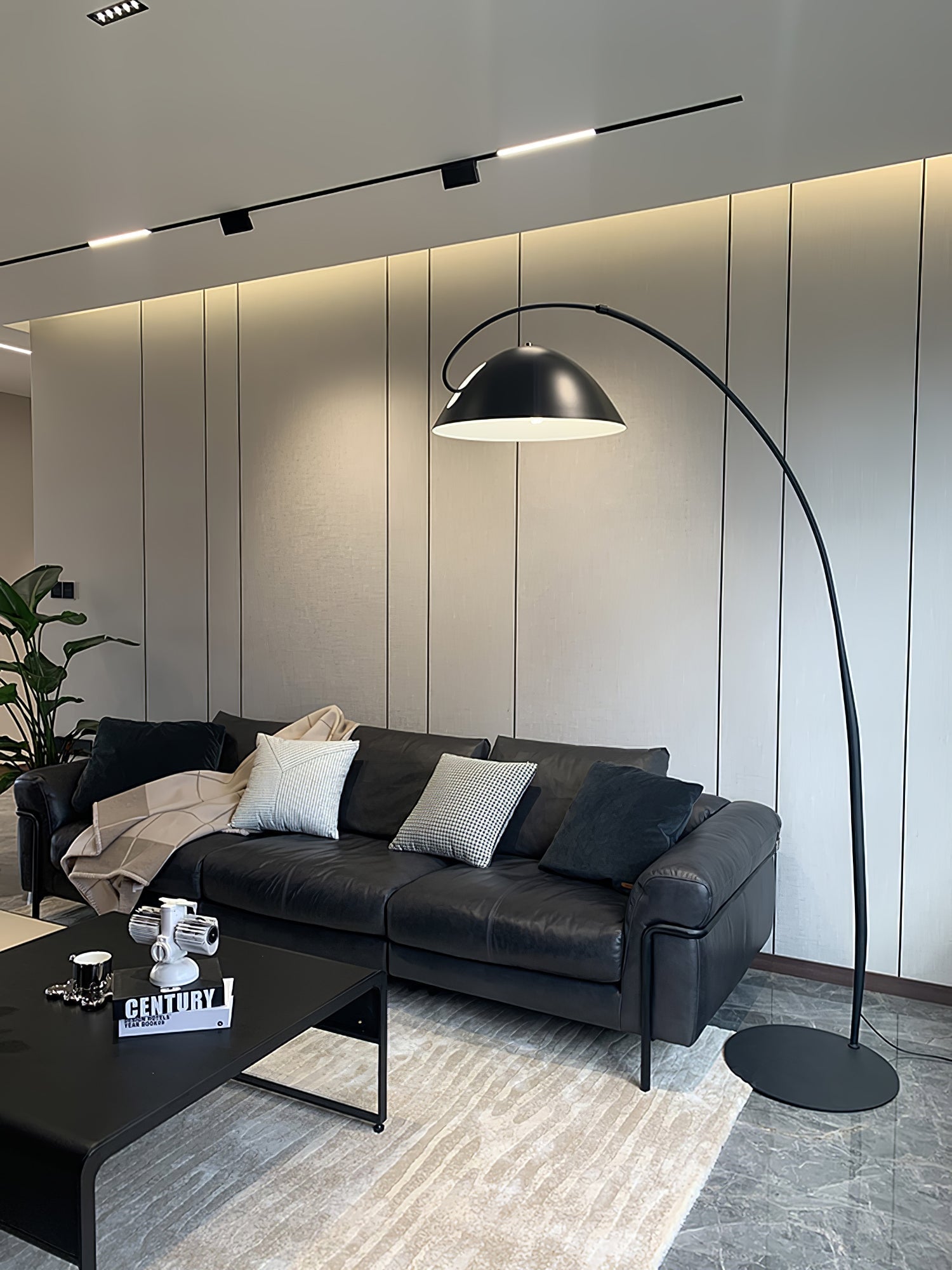 Przytulia Dom | Lampa Podłogowa Łukowa LED E27 – Skandynawska Regulowana Lampa Stojąca