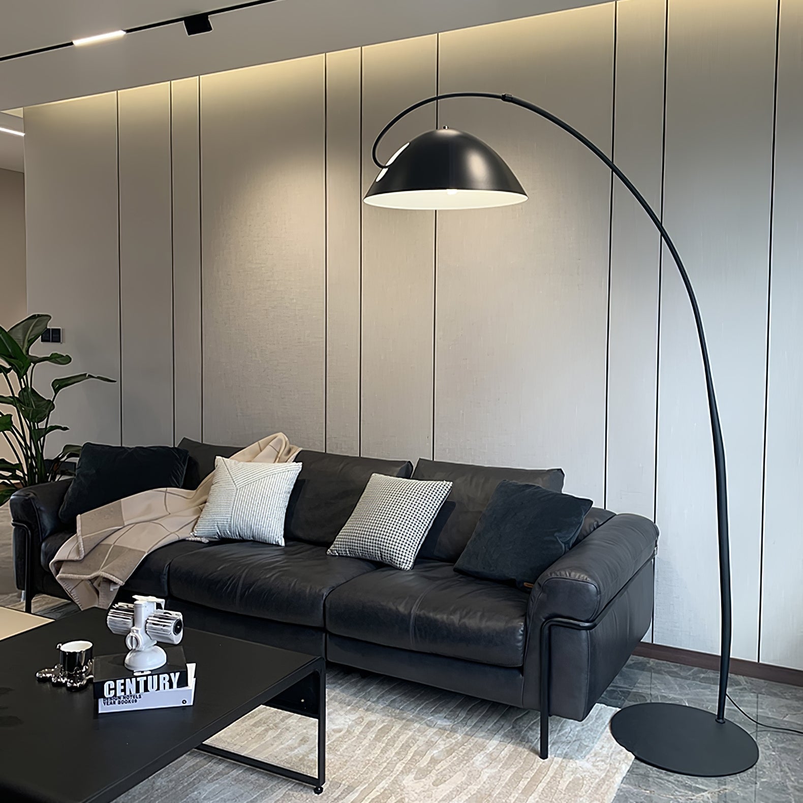 Przytulia Dom | Lampa Podłogowa Łukowa LED E27 – Skandynawska Regulowana Lampa Stojąca