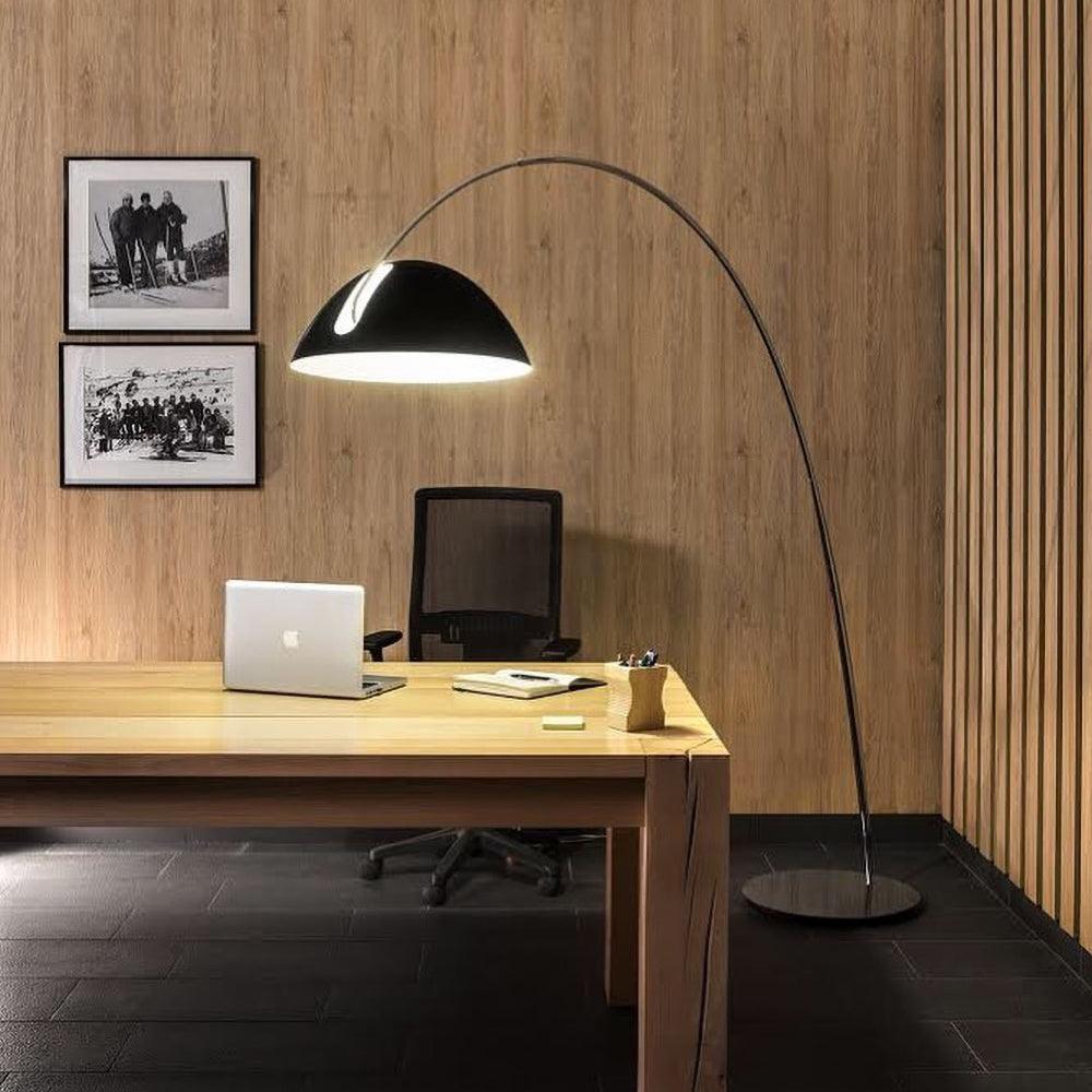 Przytulia Dom | Lampa Podłogowa Łukowa LED E27 – Skandynawska Regulowana Lampa Stojąca