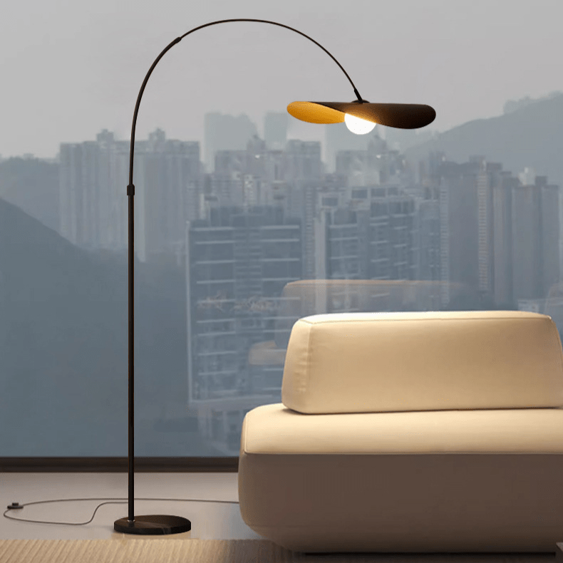 Przytulia Dom | Wabi Sabi Lampa Podłogowa LED – Designerska Lampa Stojąca Żelazo i Akryl