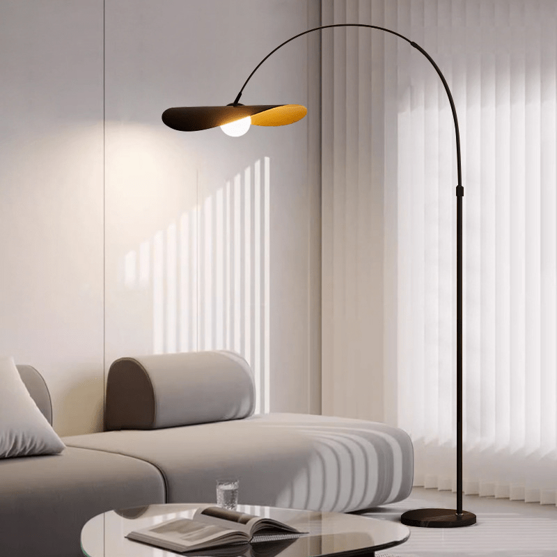 Przytulia Dom | Wabi Sabi Lampa Podłogowa LED – Designerska Lampa Stojąca Żelazo i Akryl