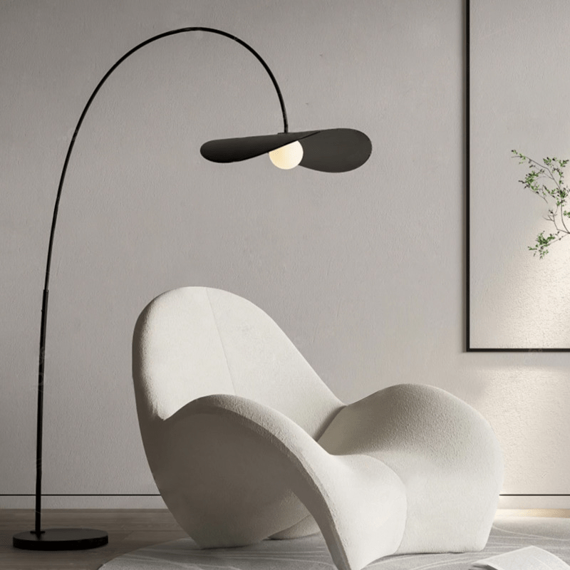 Przytulia Dom | Wabi Sabi Lampa Podłogowa LED – Designerska Lampa Stojąca Żelazo i Akryl