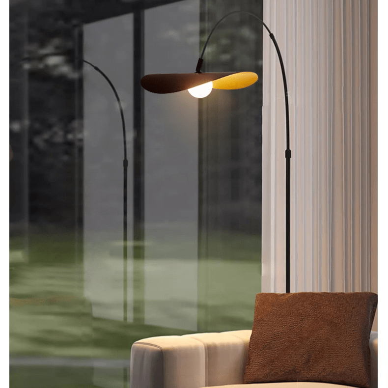 Przytulia Dom | Wabi Sabi Lampa Podłogowa LED – Designerska Lampa Stojąca Żelazo i Akryl
