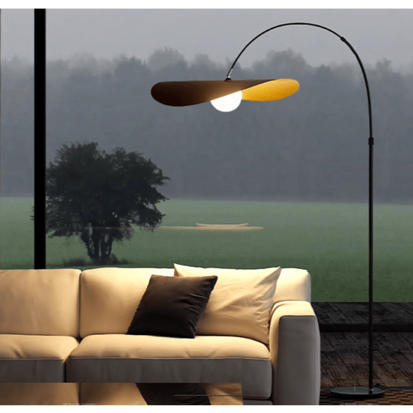 Przytulia Dom | Wabi Sabi Lampa Podłogowa LED – Designerska Lampa Stojąca Żelazo i Akryl