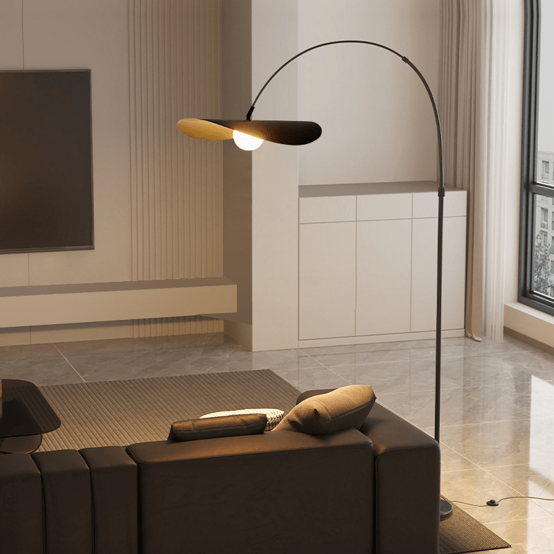 Przytulia Dom | Wabi Sabi Lampa Podłogowa LED – Designerska Lampa Stojąca Żelazo i Akryl